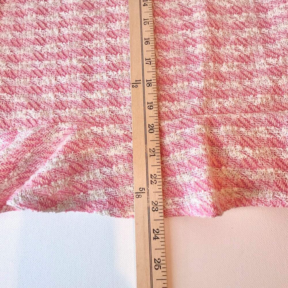 BARBIE, Coquette, Office Siren, PINK Tweed Skirt Women's Large - Picture 5 of 8
